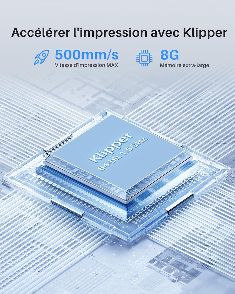 ELEGOO Neptune 4 Pro Impresora 3D Rápida, 500mm/s de Alta Velocidad con Firmware Klipper, Nivelación Automática y Extrusora Directa de Doble Engranaje, Cama Caliente Segmentada Inteligente 225x225x265mm