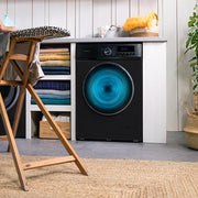 Lavadora Cecotec 12 kg de carga frontal Bolero DressCode 12500 Inverter Steel A, 1400 rpm, motor Inverter Plus, 16 programas, SteamMax, Pearl Drum, inicio diferido, limpieza de tambor, pantalla, Allergy Care, Stop&Go