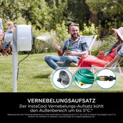 Ventilador Shark FlexBreeze silencioso, ventilador híbrido con y sin cable, portátil, para interiores y exteriores, resistente a los rayos UV y al agua, ultra potente, ultra silencioso, blanco FA220EU
