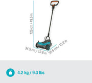 Cortacésped a batería Gardena HandyMower 22/18V P4A Set listo para usar: cortacésped manual, para superficies de césped de hasta 50 m², altura de corte ajustable, incl. batería 18V P4A (14620-20)