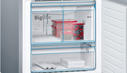 Frigorífico combi Bosch KGN36NWEA Serie 2, 186 x 60 cm, 215 L de refrigeración y 87 L de congelación, NoFrost: nunca más tendrá que descongelar, iluminación LED para una distribución uniforme de la luz