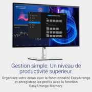 Monitor Dell U2724D UltraSharp de 27" QHD (2560x1440), 120 Hz, IPS Black, 5 ms, 98% DCI-P3, 2x USB-C, 2x DisplayPort, HDMI, 3x USB, garantía de 3 años, plata