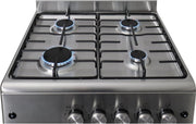 Cocina a gas Gasline SHGG6060FGIX de acero inoxidable de 60 cm con horno a gas, termostato y convección