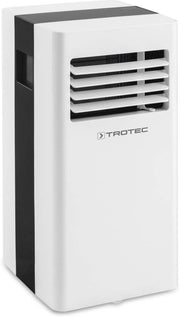 Aire acondicionado portátil TROTEC PAC 2100 X 3 en 1: refrigeración, ventilación y deshumidificación. Unidad de aire acondicionado monobloque de 2 kW, 7.000 BTU/h, para habitaciones de hasta 26 m² y 65 m³, con 2 niveles de ventilación.