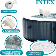 Intex - 28432NP - Pure Spa Azul Marino 6 plazas