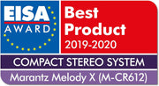 Marantz Professional, Sistema de audio con streamer Melody X (M-CR612), color negro