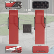 Juego de 3 tumbonas de exterior Kullavik