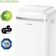 Aire acondicionado portátil Comfee MPD1-12CRN7, 12000 BTU 3,5kW, refrigeración, ventilación y deshumidificación, tamaño de habitación hasta 117m³ (43㎡), aire acondicionado móvil con tubo de escape