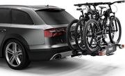 Portabicicletas Thule EasyFold XT, portabicicletas de bola de remolque negro/aluminio, 2 bicicletas