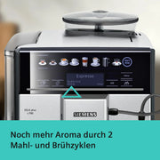 Cafetera superautomática EQ6 plus s700 TE657503DE con sistema de leche, 12 bebidas, pantalla táctil, molinillo de cerámica, 1,7 l