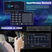 AWESAFE Autoradio Universal 1 DIN/2 DIN Android 13 – Pantalla Táctil de 7 Pulgadas, GPS, CarPlay, Android Auto, WiFi, Bluetooth, FM RDS, USB, Control al Volante [1 GB + 32 GB]