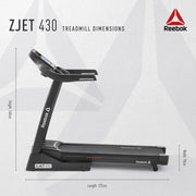Cinta de correr Bluetooth Reebok ZJET 430