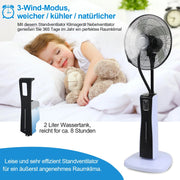 Ventilador de pie Sonnewelt con refrigeración por agua y nebulizador ultrasónico