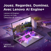 Lenovo LOQ 15IRX10 - Portátil Gaming 15.6'' FHD (Intel Core i7-13650HX, 16GB RAM, 512GB SSD, NVIDIA RTX 5060 8GB, Windows 11) Teclado retroiluminado en blanco AZERTY francés - Gris