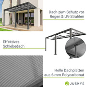 2025 Toldo para terraza Jakarta con paneles de policarbonato