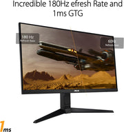 ASUS TUF Gaming VG279QL3A – Monitor Gaming eSports de 27" Full HD (1920x1080, 180Hz, Fast IPS, ELMB, 1ms GTG, FreeSync Premium, compatible con G-Sync, 99% sRGB, ajuste de altura)