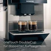 Cafetera superautomática Siemens EQ900 TQ903D03, control por app, pantalla táctil intuitiva, modo barista, AromaBoost, reducción de ruido, molinillo premium, limpieza automática con vapor, 1500 W, acero inoxidable