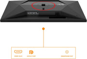 AOC Gaming Q27G4ZR - Monitor Quad HD de 27 pulgadas, 240 Hz, 1 ms, G-Sync, HDR400 (2560 x 1440, 2X HDMI 2.0, DisplayPort 1.4) Negro-Rojo