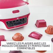 Cake Factory Délices, máquina para pasteles, 5 programas, modo manual, moldes para muffins, pasteles, magdalenas, donas