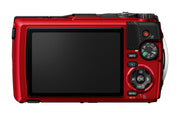 Cámara de exterior OM SYSTEM Tough TG-7, resistente al agua y a los golpes, F2.0, roja, vídeo 4K, 12 MP, zoom 4x, macro, Bluetooth, Wi-Fi