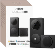 Aqara 2K Video Doorbell G4 con Timbre, HomeKit Secure Video, Hub Matter Integrado, Wi-Fi 2,4GHz/5GHz, Zigbee y Thread, 4:3, Inalámbrico/Cableado, Compatible con Alexa, Google, Home Assistant, Negro