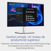 Dell U2424H UltraSharp 24" Full HD (1920x1080) Monitor PC, 120Hz, IPS, 5ms, 100% sRGB, 2X USB-C, 2X DisplayPort, HDMI, 3X USB, Garantía de 3 años, Plata