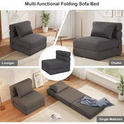Sofá cama plegable, moderno y cómodo, con almohada mejorada, silla cama convertible, sofá de suelo plegable de espuma viscoelástica, cómodo para el hogar y la oficina