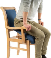 Sillón de asistencia a la elevación APLOS Suzanne, basculante automático ajustable, silla ergonómica para colectividades, personas mayores y personas con movilidad reducida, tejido de diseño y resistente