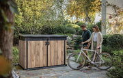 Cofre de almacenamiento para jardín Keter Signature 2020L - Efecto madera