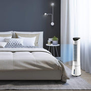 Enfriador de aire 3 en 1 TROTEC PAE 29 en forma de torre para refrigeración, ventilación y humidificación del aire