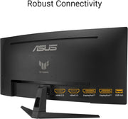 Monitor Gaming ASUS TUF Gaming VG34VQ3B - 34 pulgadas WQHD (3440x1440), curvo, 180Hz, ELMB Sync, FreeSync Premium, 1ms MPRT, 90% DCI-P3, DisplayWidget Center