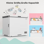 Comfee RCC201WH6(E) Arcón congelador/82 kWh/año/85 cm de altura/200 L/Compresor inverter/41 dB de bajo nivel sonoro/Adecuado para diversos escenarios de uso/Termostato ajustable/Blanco