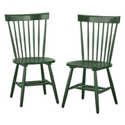 Sillas de comedor de madera maciza con respaldo de barrotes Simple Living Venice (juego de 2)