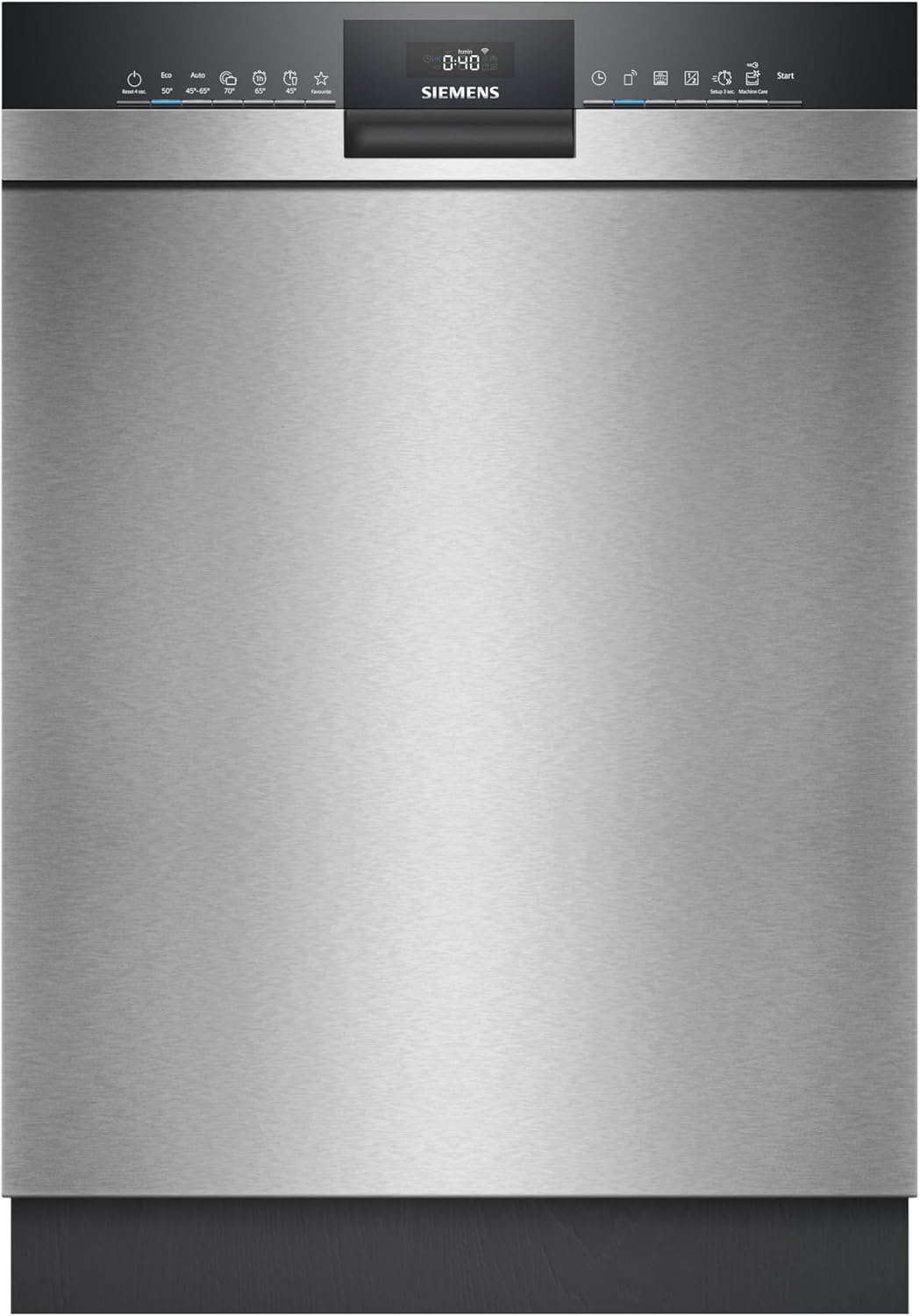 Siemens SN43ES06VE, lavavajillas inteligente iQ300, lavavajillas integrable bajo encimera, 60 cm, tercera bandeja para cubiertos, apertura automática de puerta, rackMatic de 3 niveles, extra silencioso, intensiveZone, varioSpeed, aquaStop
