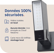 Cámara de vigilancia Netatmo con sirena - Negro - NOC-S-FR
