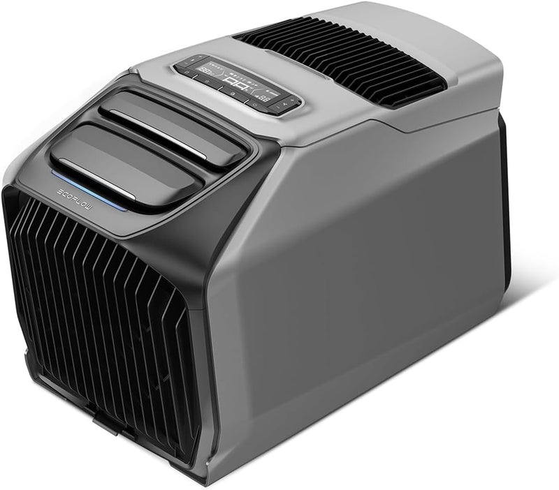 ECOFLOW WAVE 3 Aire acondicionado portátil, 1800 W/6100 BTU refrigeración, 2000 W/6800 BTU calefacción, carga rápida de 1000 W (75 min), 8 h de autonomía de batería, control por aplicación, aire acondicionado móvil para camping, autocaravanas y SUV
