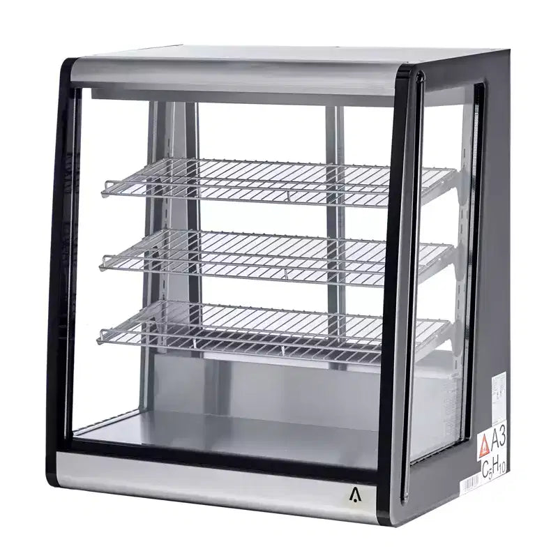 Vitrina refrigerada comercial de 6.9 pies cúbicos, vitrina refrigerada de sobremesa con iluminación LED para panadería, cafetería, 110V/190W