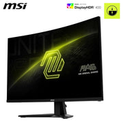 Monitor Gaming curvo MSI MAG 32CQ6F de 32" FHD - Panel Rapid VA 2560 x 1440 1500R, 180 Hz / 0,5 ms, DisplayHDR 400, AMD FreeSync, AI Vision, compatible VESA, inclinable - HDMI 2.0b, DP 1.4a