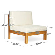 Set de conversación de 6 piezas de madera de acacia Brava Outdoor de Christopher Knight Home