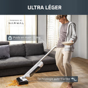 Rowenta X-Clean 10 y Clean it, Aspiradora friegasuelos inalámbrica y limpiadora de alfombras, perfecta para manchas difíciles y pelos, suelos duros, moquetas y alfombras GZ7540WO + IN5010F0