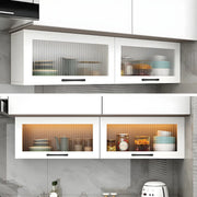 Alacenas de pared para cocina, de madera blanca
