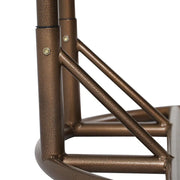 LeisureMod Silla Colgante Huevo para 2 Personas con Soporte - Columpio Hamaca Lounger de Ratán para Patio Exterior/Interior con Cojines