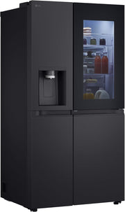 Frigorífico Side by Side LG GSGV81PYLL, Clase E, 635 L, Instaview, frigorífico con congelador, dispensador de hielo, hielo picado y agua, Total NoFrost, compresor Smart Inverter, Wi-Fi