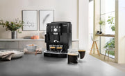 De'Longhi Magnifica Start ECAM222.20.B, cafetera superautomática con boquilla para espuma de leche, para capuchino, con botón de selección directa de espresso y función de 2 espressos, molinillo cónico de 13 niveles, 1450 W, negro