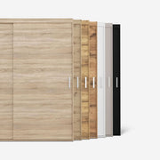 VIKK - Armario ropero con puertas correderas, Armario Mare - Salón, recibidor, dormitorio - Armario guardarropa con espejo - Sistema de puertas correderas, construcción robusta - Armario fabricado bajo pedido