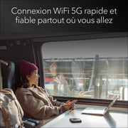NETGEAR (MH3150) Nighthawk M3 - Router móvil 5G WiFi 6, 2,5 Gbps – Funciona con cualquier tarjeta SIM - Hotspot WiFi, uso personal o profesional – Red segura – AX3600, hasta 32 dispositivos