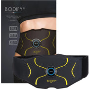 Entrenador abdominal EMS Max para estimulación muscular abdominal dirigida con controlador, cable de carga y cinta de extensión