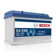 Batería BOSCH Start & Stop S4E08 12V 70Ah 760A 0 092 S4E 081
