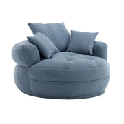 Sillón redondo tipo perezoso – Blanco/Azul/Gris/Amarillo/Naranja/Rojo rosa/Azul marino/Verde, asiento individual y doble