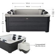 Jacuzzi Spa Oslo 2026 con iluminación LED
